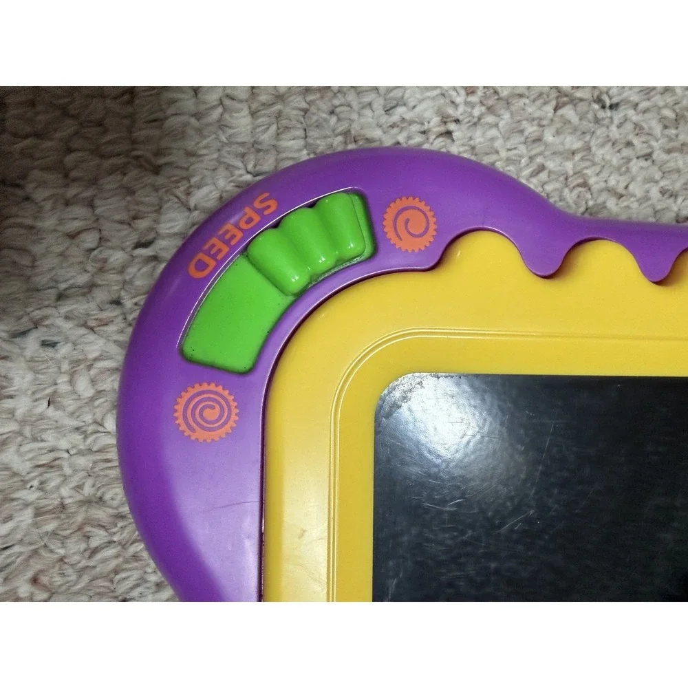 Vintage 1997 Tomy Magnetic Gear Board Toy Colorful Educational Spinning Gears